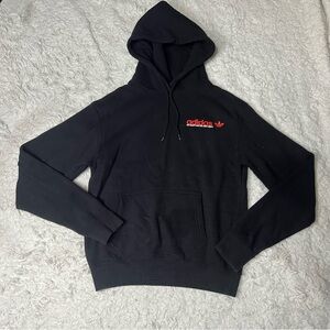 Adidas Black and Red Men's Hoodie